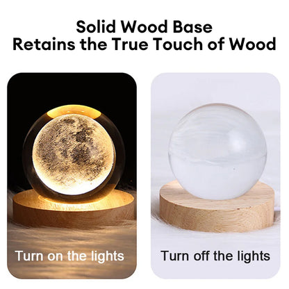 3D LED Light Galaxy Crystal Ball - TheWorldOfMYes