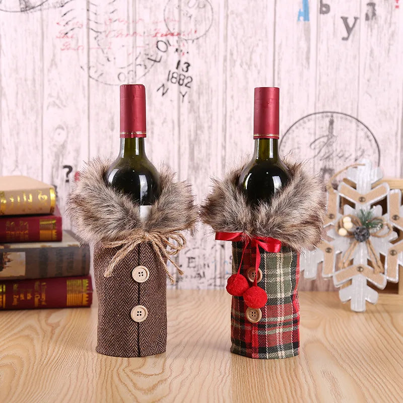 Christmas Wine Bottle Decoration - TheWorldOfMYes