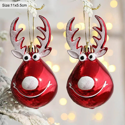 2pcs Elk Christmas Ornaments - TheWorldOfMYes