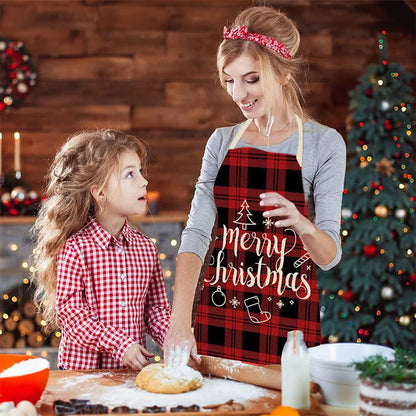 Linen Merry Christmas Apron - TheWorldOfMYes