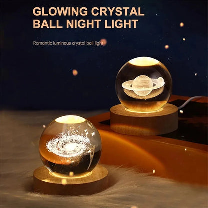 3D Crystal Ball Lamp - TheWorldOfMYes