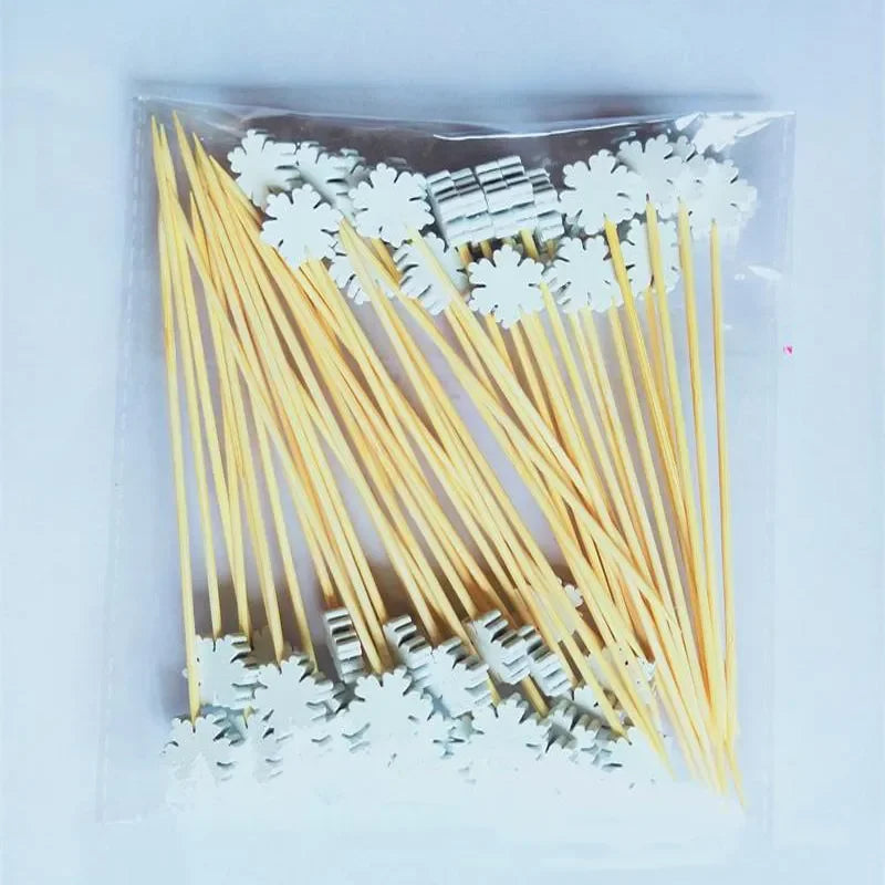 50Pcs/set Christmas Bamboo Sticks - TheWorldOfMYes