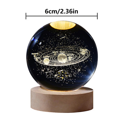 3D LED Light Galaxy Crystal Ball - TheWorldOfMYes