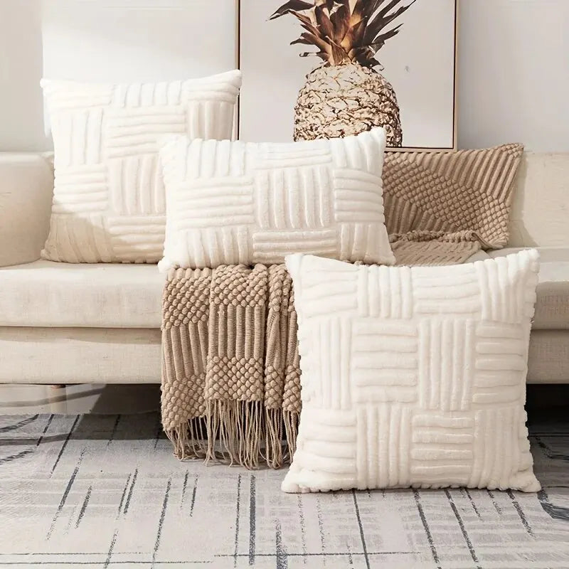 Boho Plush Throw Pillow Cover - TheWorldOfMYes