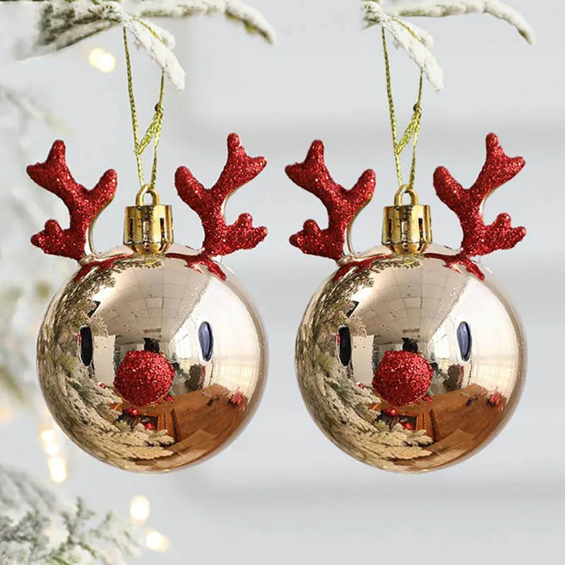 2pcs Elk Christmas Ornaments - TheWorldOfMYes