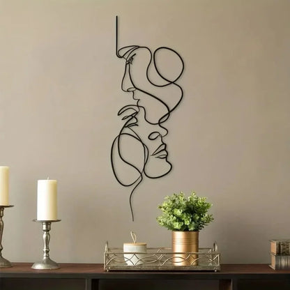 Abstract Wall Art Facial Lines - TheWorldOfMYes