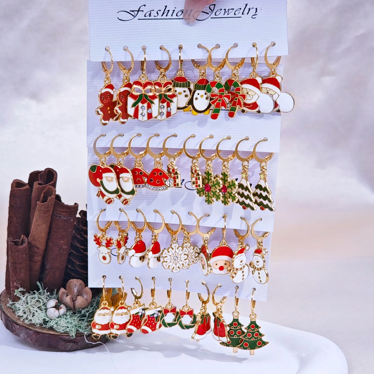 10/20 pcs Christmas Earrings Set - TheWorldOfMYes