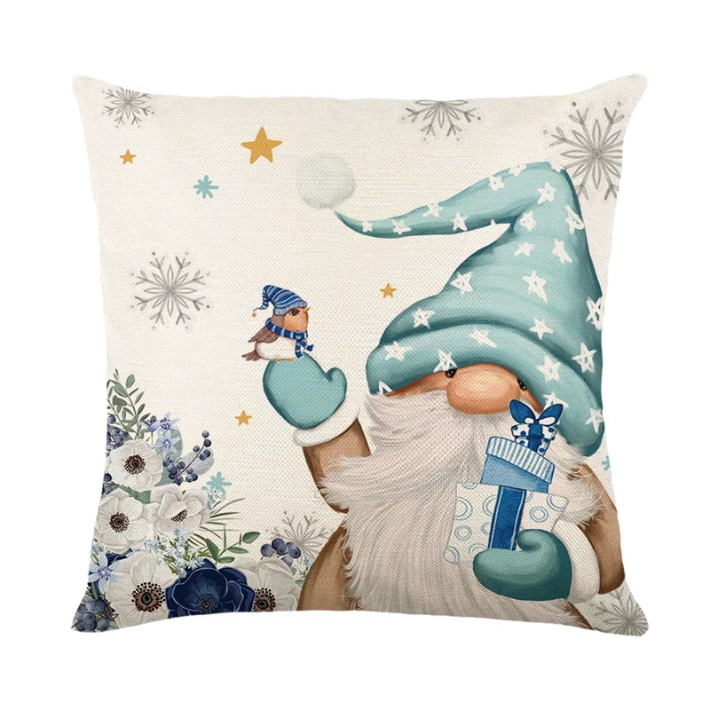 Linen Merry Christmas Pillow Cover - TheWorldOfMYes