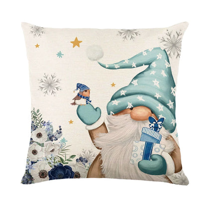 Linen Merry Christmas Pillow Cover - TheWorldOfMYes