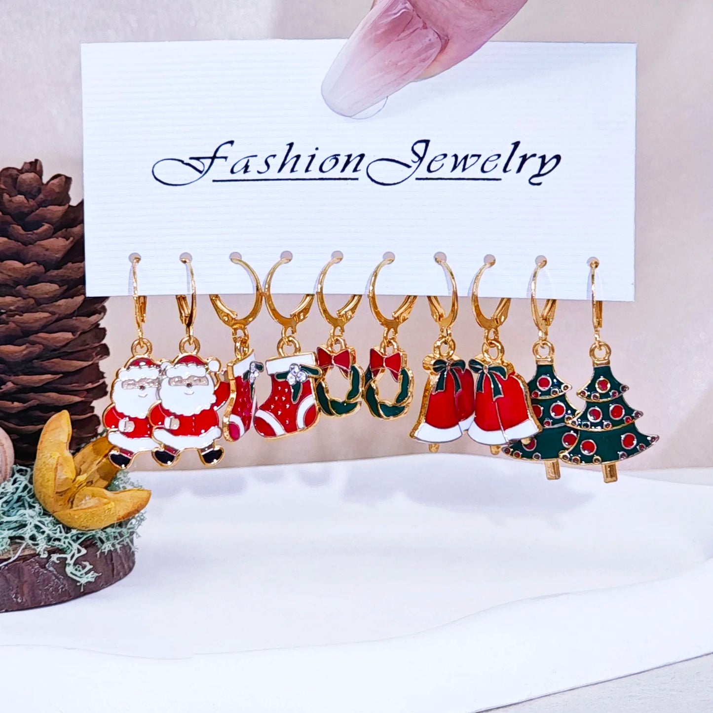 10/20 pcs Christmas Earrings Set - TheWorldOfMYes