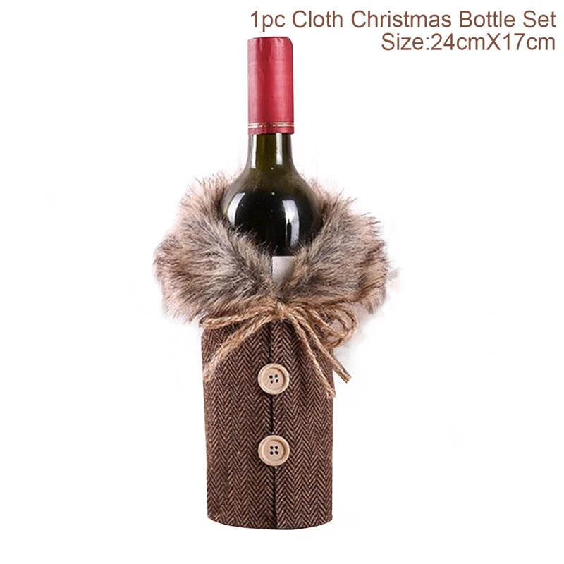 Christmas Wine Bottle Decoration - TheWorldOfMYes