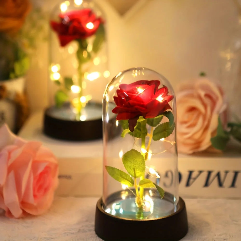 Eternal Rose Luminous Flower Ornament - TheWorldOfMYes