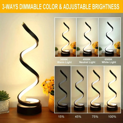 Table Modern Spiral Lamp - TheWorldOfMYes