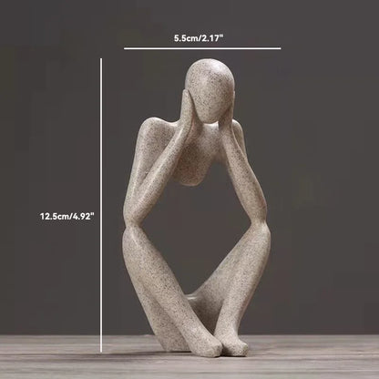 The Thinker Abstract Statue Sculpture - TheWorldOfMYes