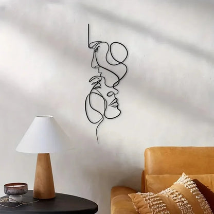 Abstract Wall Art Facial Lines - TheWorldOfMYes