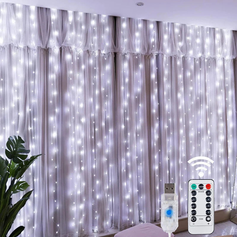 Christmas Curtain LED Lights - TheWorldOfMYes