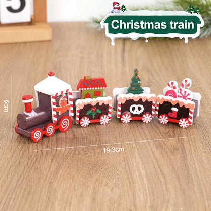 Christmas Wooden Train Decoration - TheWorldOfMYes