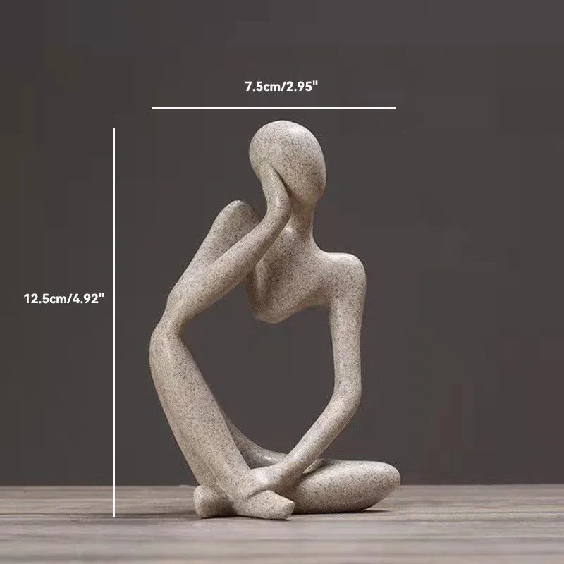 The Thinker Abstract Statue Sculpture - TheWorldOfMYes