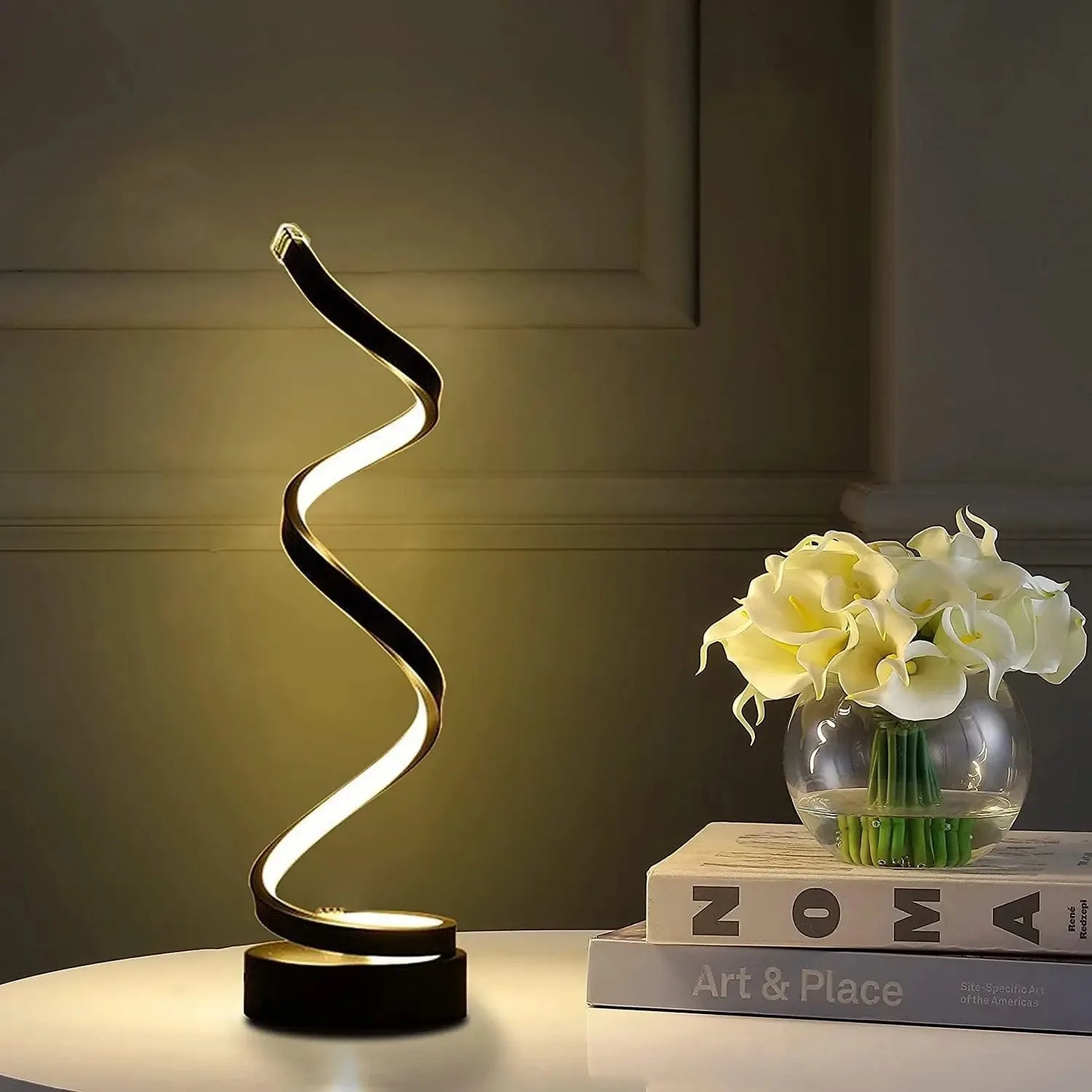 Table Modern Spiral Lamp - TheWorldOfMYes