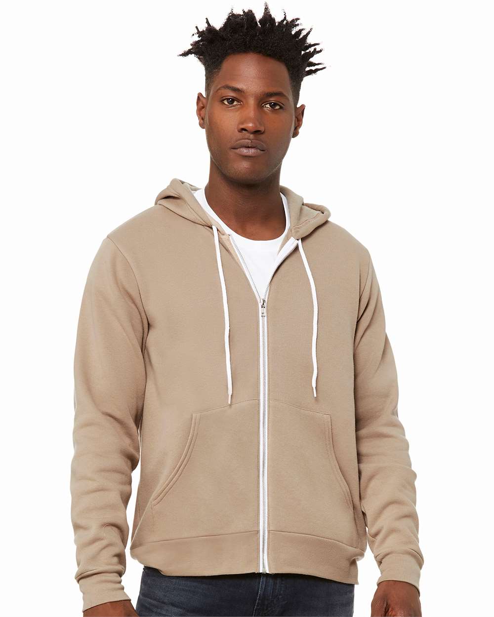 Unisex Sponge Fleece Full-Zip Hoodie | Comfort Soft Cotton