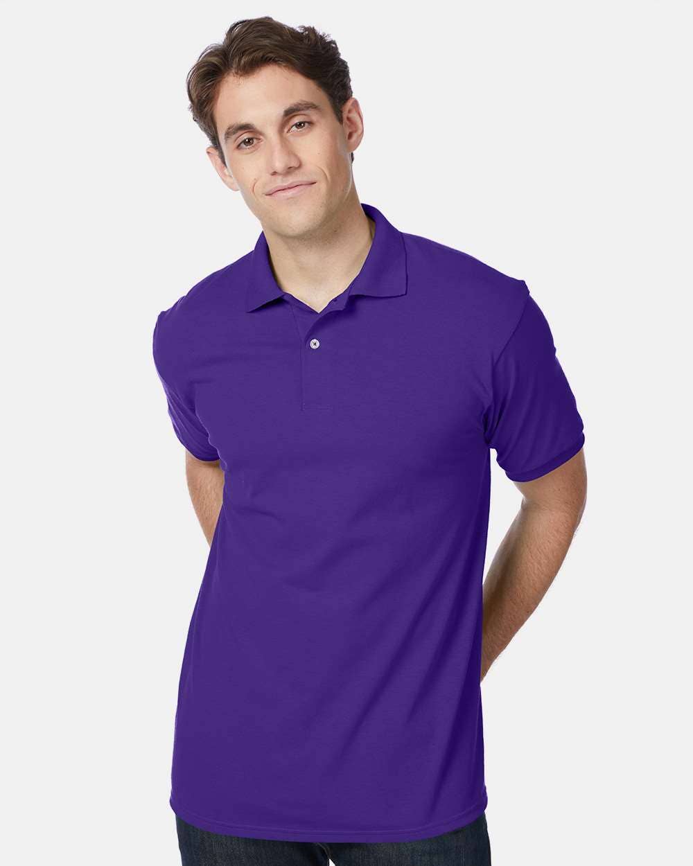 Hanes EcoSmart Polo Shirt | Cotton-Poly Jersey | Classic Fit