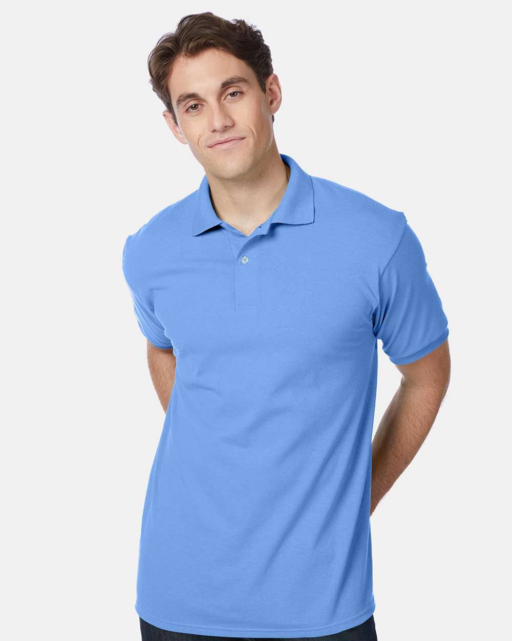 Hanes EcoSmart Polo Shirt | Cotton-Poly Jersey | Classic Fit