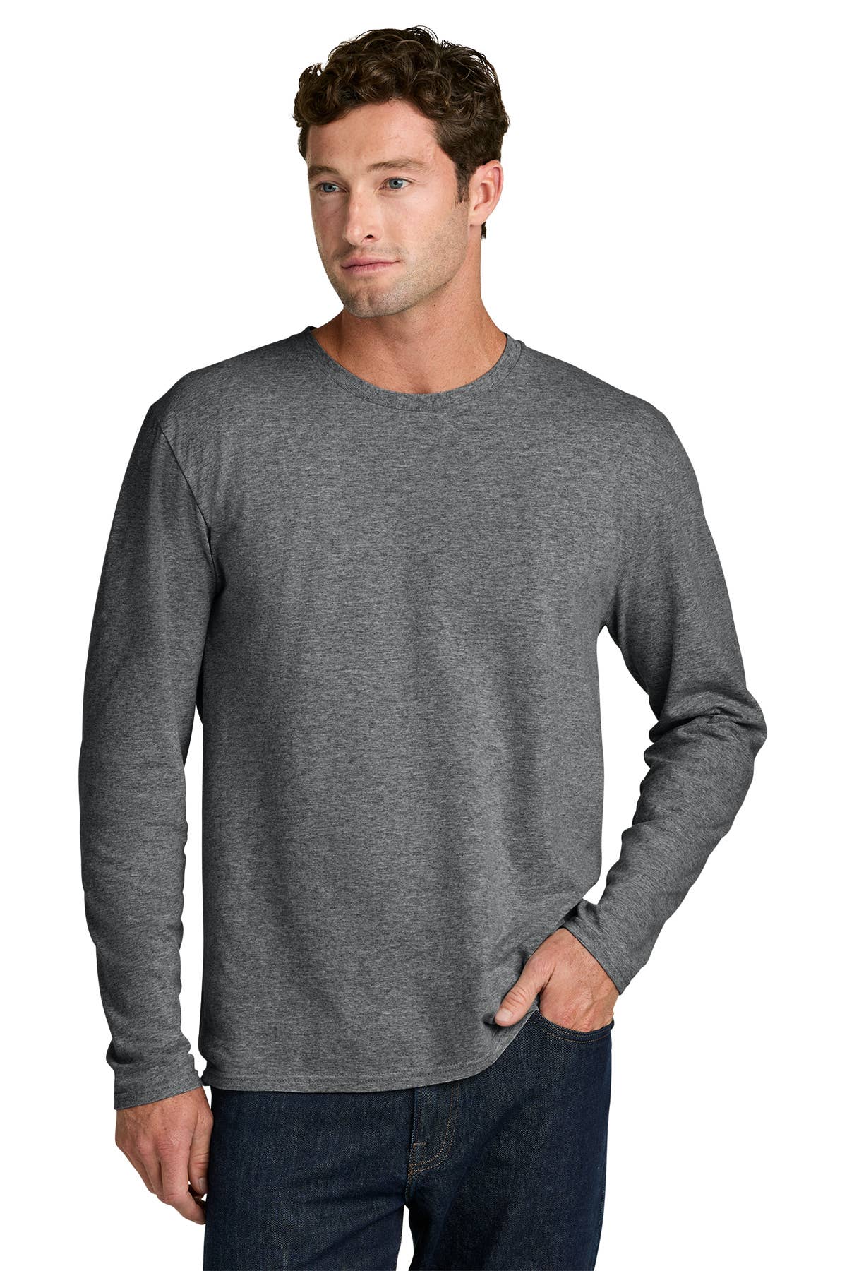 Lightweight Cotton Long Sleeve Tee for Brands Teams & Events