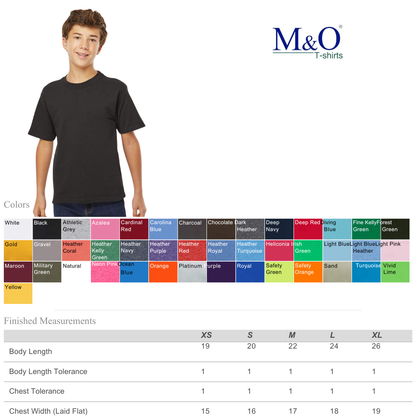 Kids Gold Soft Touch Tee – Lightweight & Durable Fit