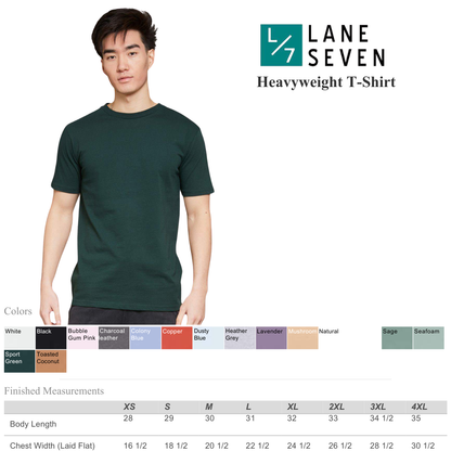 Lane Seven Unisex Fit Heavyweight Soft Cotton T-Shirt