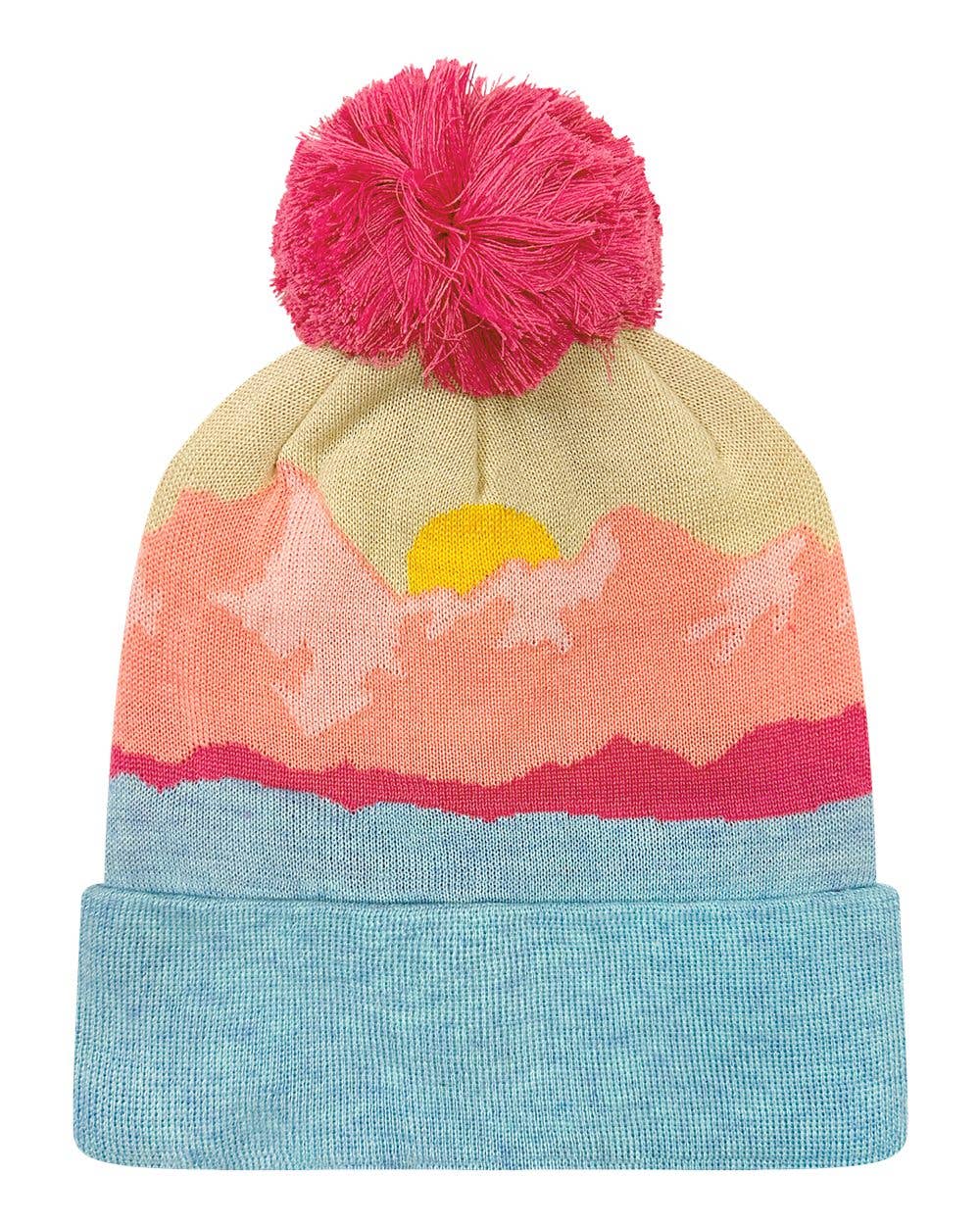 Unisex Recycled Beanie with Pom – Cozy Cold-Weather Hat