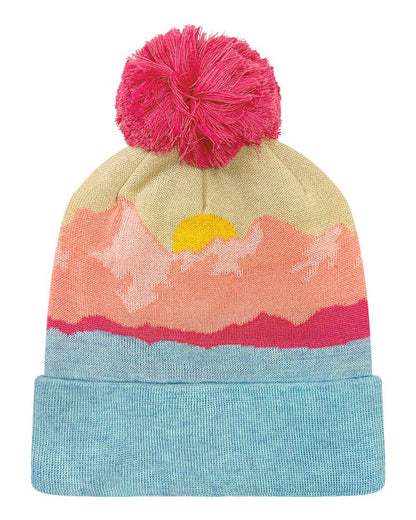 Unisex Recycled Beanie with Pom – Cozy Cold-Weather Hat