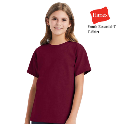 Youth Essential Cotton Lightweight T-Shirt | Soft Everyday