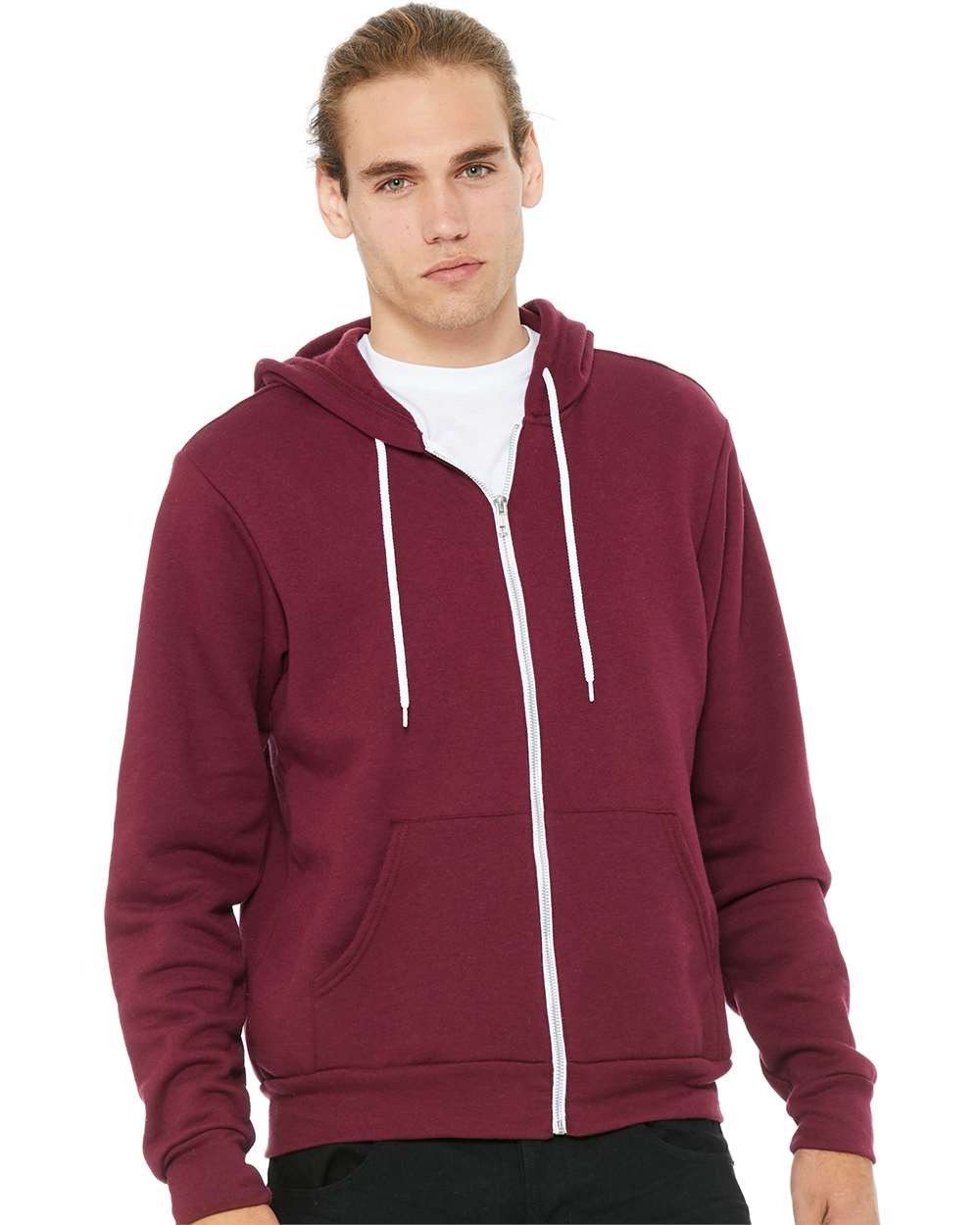 Unisex Sponge Fleece Full-Zip Hoodie | Comfort Soft Cotton