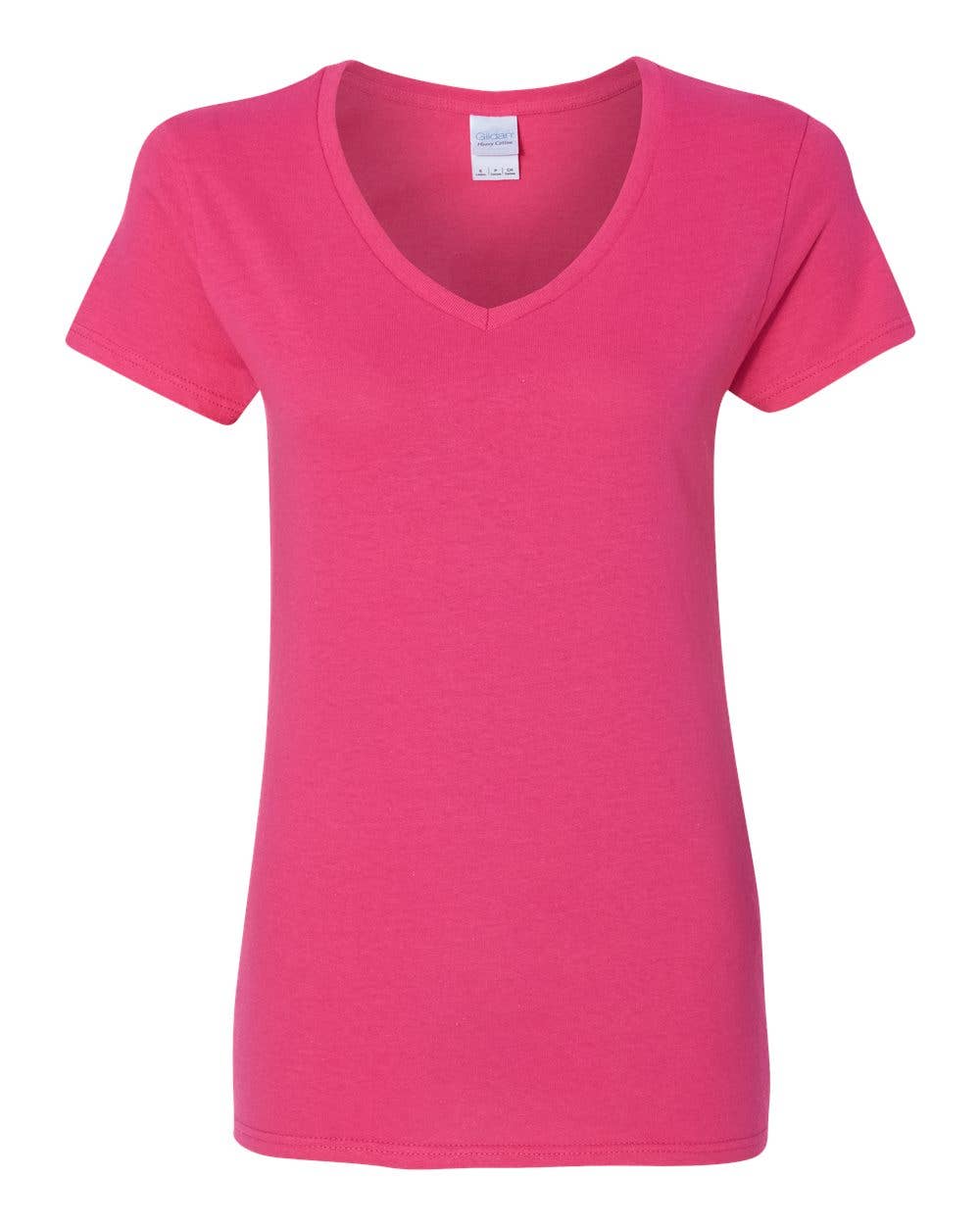 Gildan 5V00L Women’s Heavy Cotton Semi-Fitted V-Neck T-Shirt