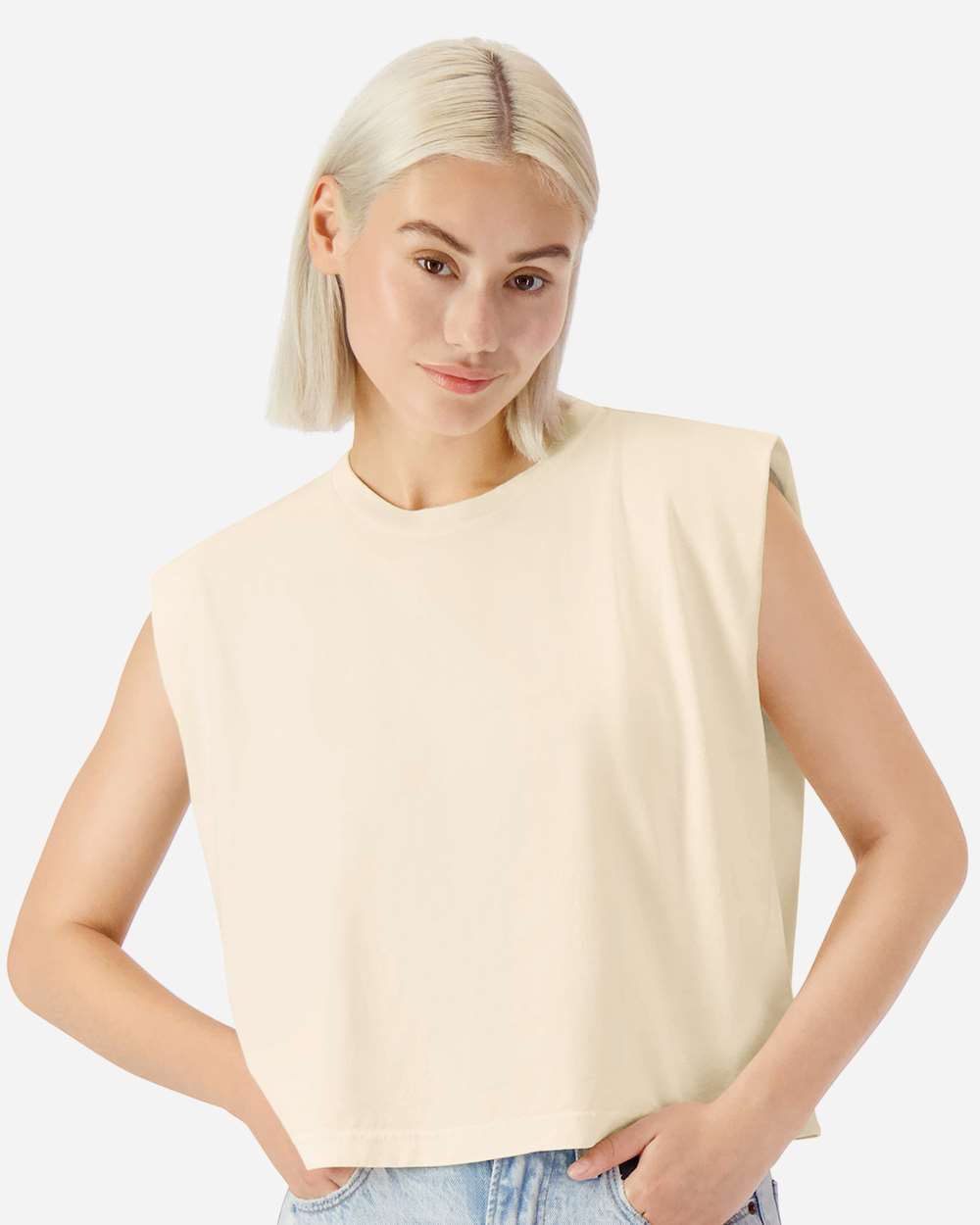 American Apparel | Women’s Heavyweight Muscle Tee | Boxy Fit