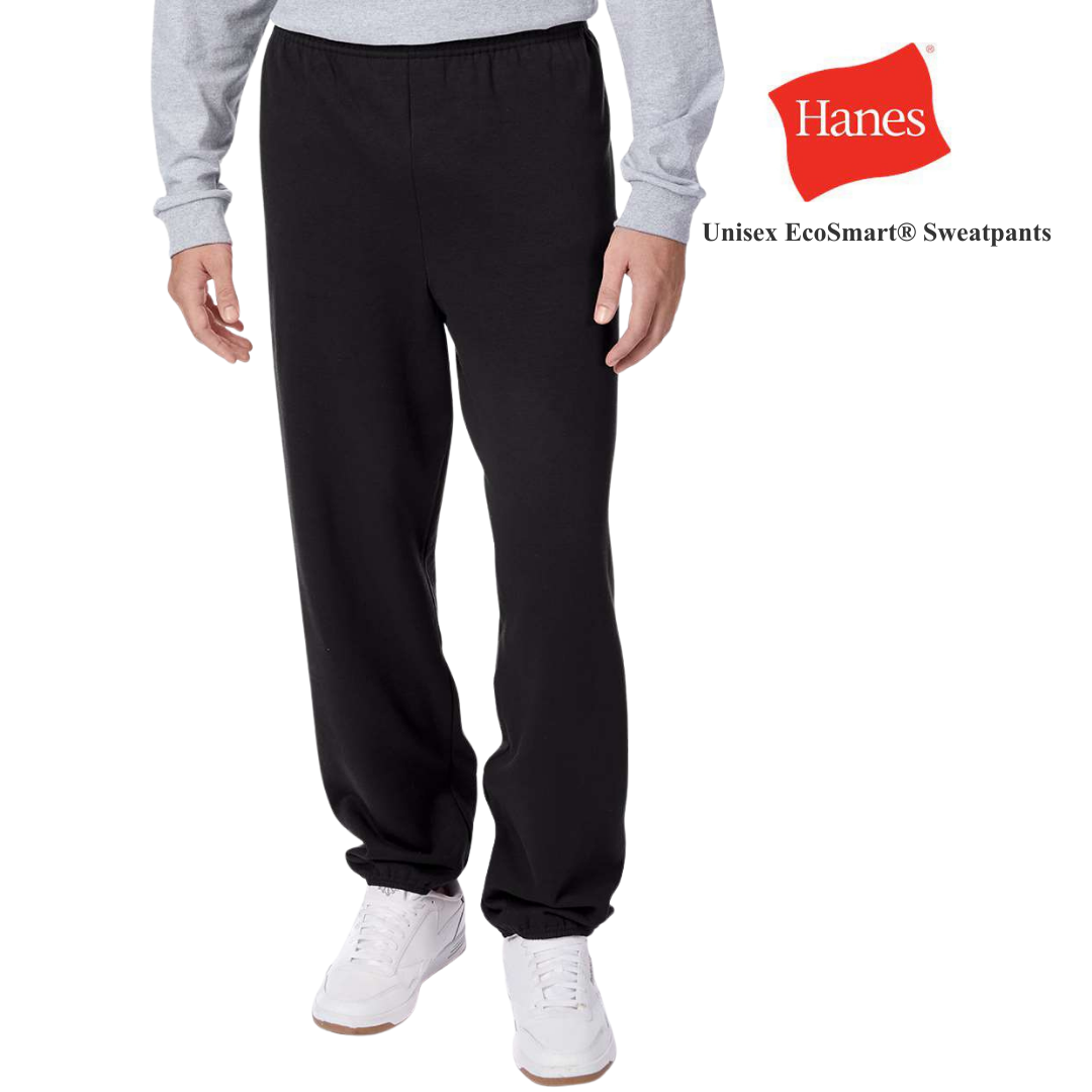Hanes EcoSmart Unisex Fleece Sweatpants Classic Relaxed Fit