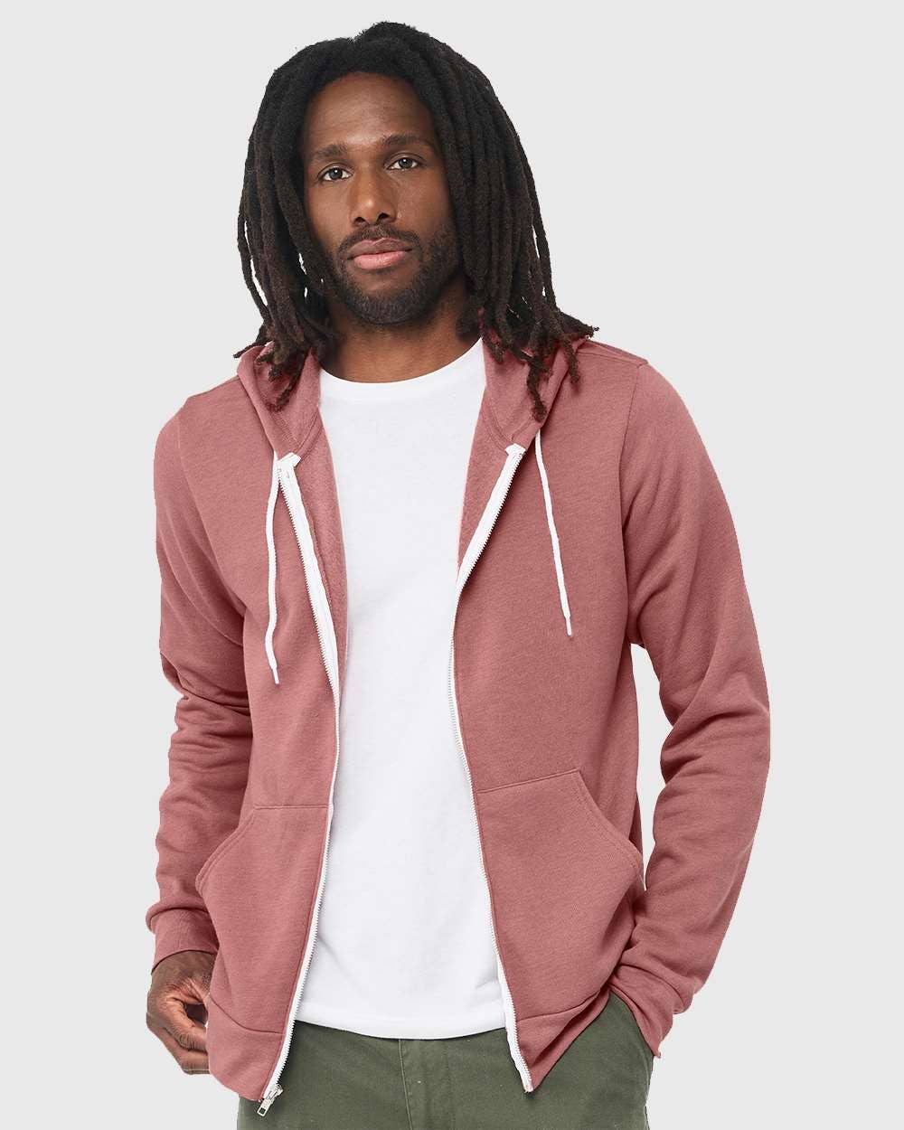 Unisex Sponge Fleece Full-Zip Hoodie | Comfort Soft Cotton