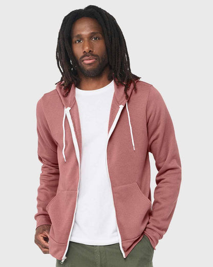 Unisex Sponge Fleece Full-Zip Hoodie | Comfort Soft Cotton