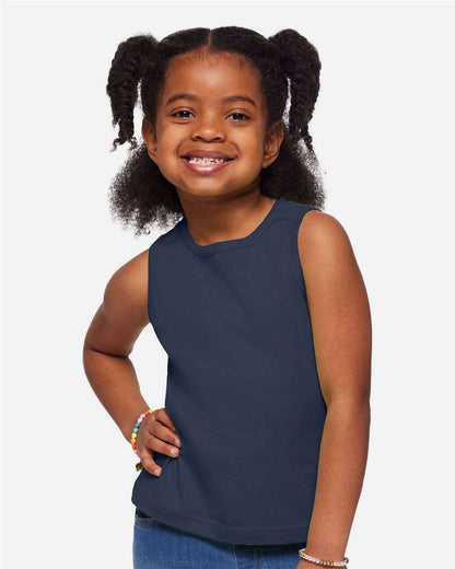 Rabbit Skins Toddler Fine Jersey Tank Top Soft Cotton Sleeve