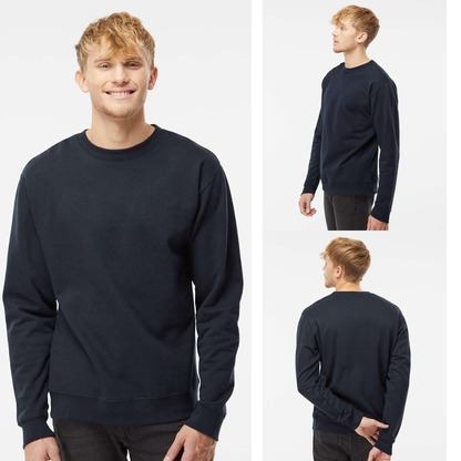 Independent Trading Co Unisex Midweight Crewneck Sweatshirt