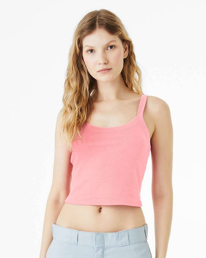 BELLA + CANVAS Women’s Micro Rib Spaghetti Strap Tank Top