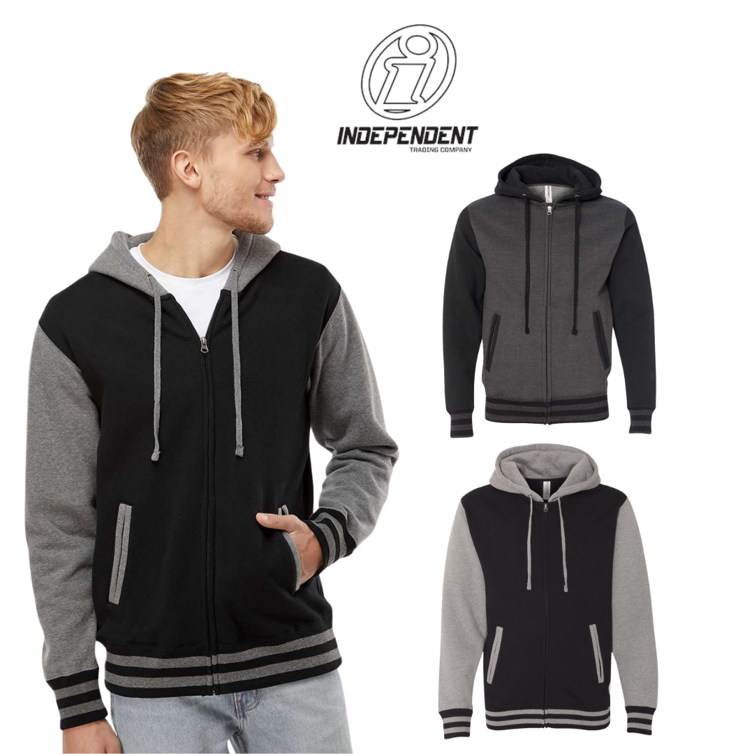 Heavyweight Varsity Full-Zip Hoodie | Unisex Slim Fit