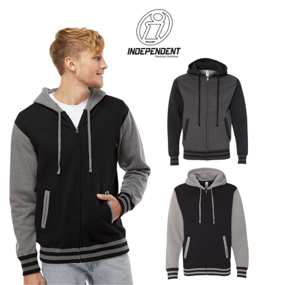 Heavyweight Varsity Full-Zip Hoodie | Unisex Slim Fit