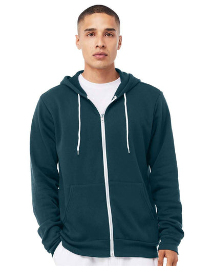 Unisex Sponge Fleece Full-Zip Hoodie | Comfort Soft Cotton