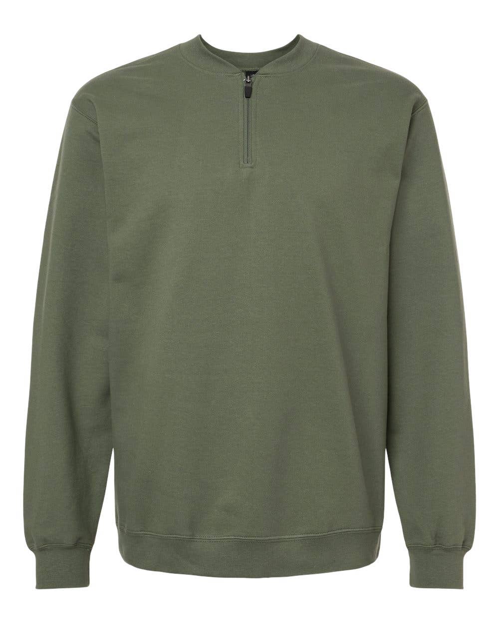 Gildan SF008 Unisex Softstyle Midweight 1/4 Zip Sweatshirt