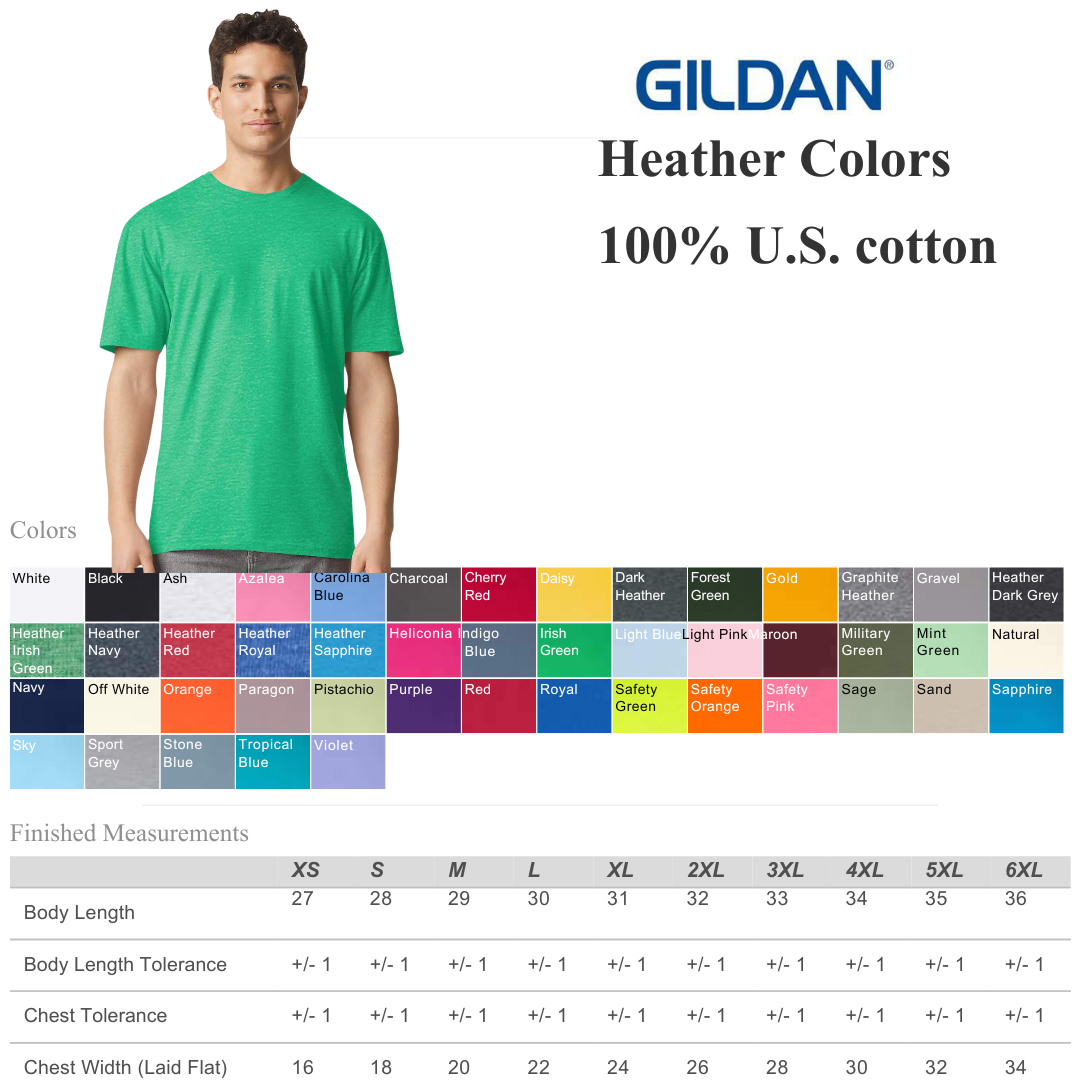 Gildan 3000 Heather Unisex T-Shirt – Soft Cotton Blend