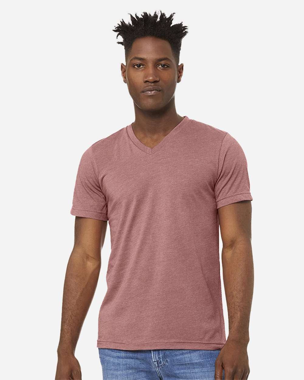 Bella Canvas Unisex V-Neck Heather T-Shirt
