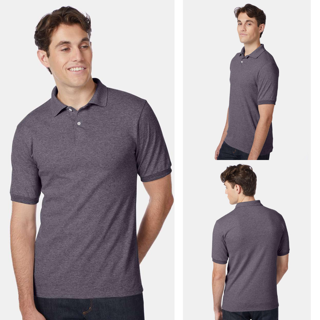 Hanes EcoSmart Polo Shirt | Cotton-Poly Jersey | Classic Fit