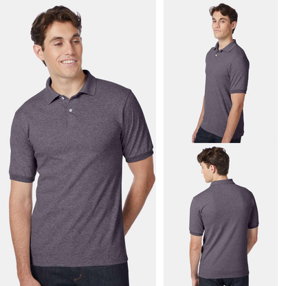 Hanes EcoSmart Polo Shirt | Cotton-Poly Jersey | Classic Fit