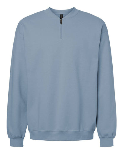 Gildan SF008 Unisex Softstyle Midweight 1/4 Zip Sweatshirt